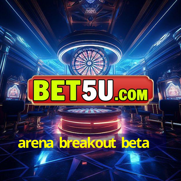 arena breakout beta